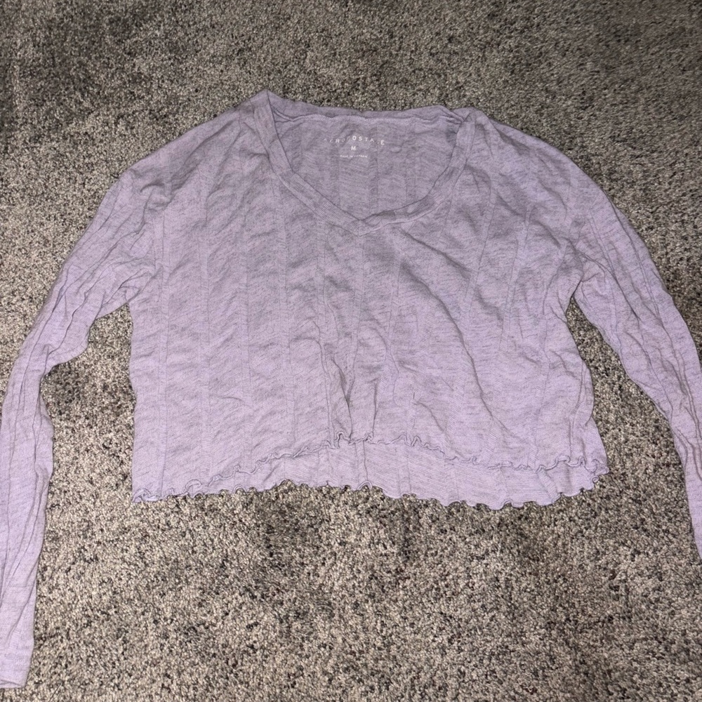 Aeropostale Light Purple Crop Top